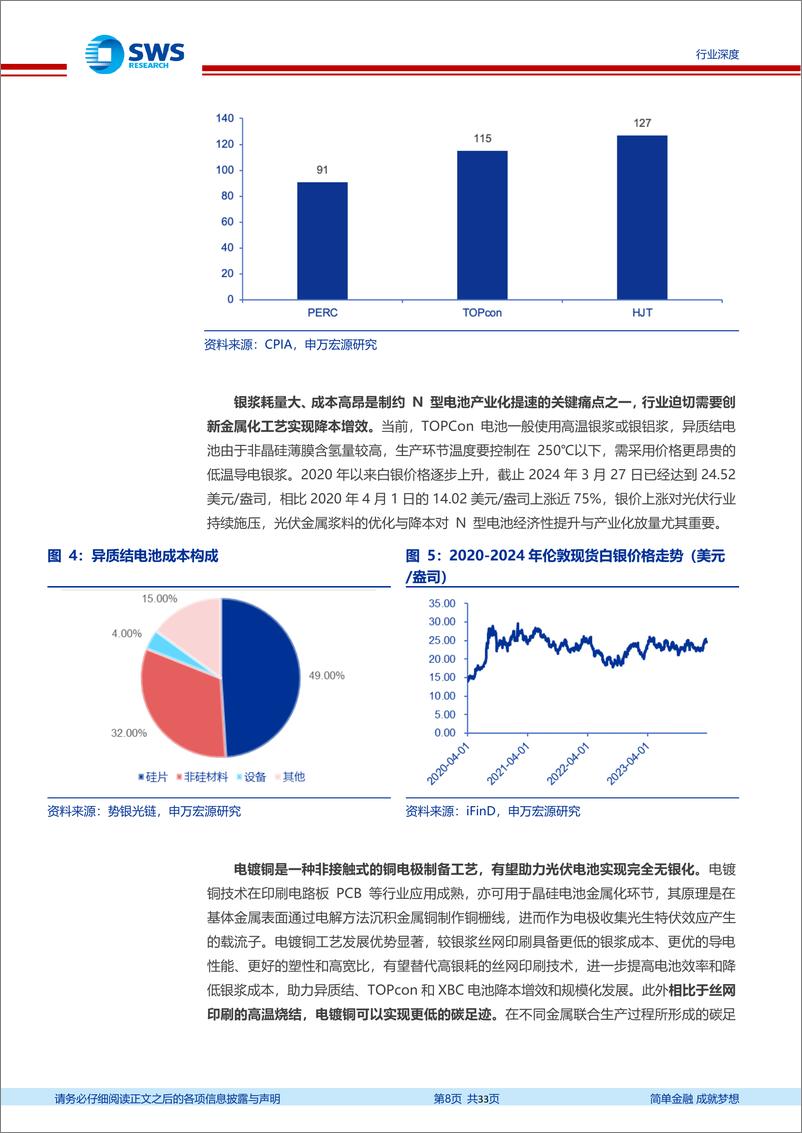 《电力设备行业电镀铜-N型电池降银底牌——技术篇：降本增效，助力N型电池发展-240330-申万宏源-33页》 - 第8页预览图