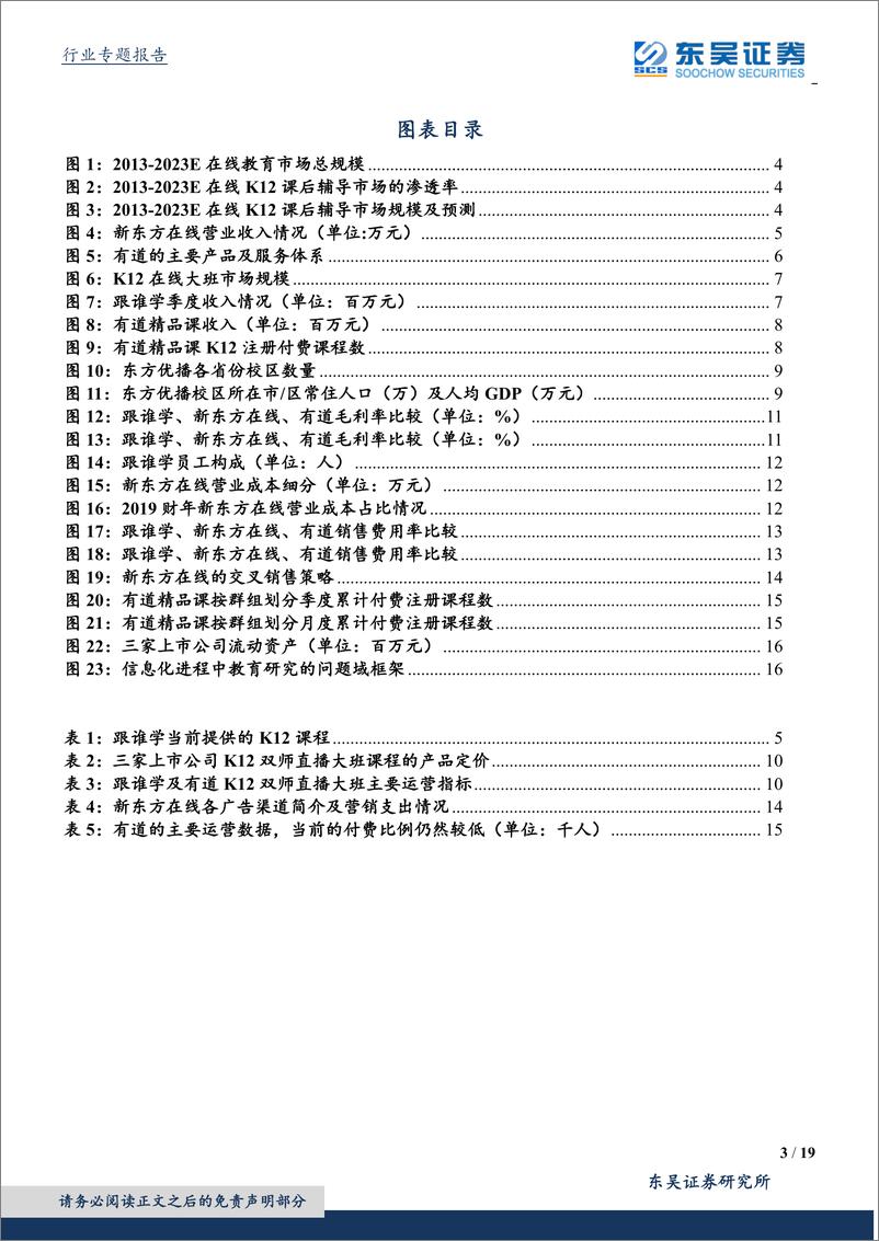 《传媒行业在线教育专题研究：在线K12教育企业密集证券化背后的比较及展望-20191013-东吴证券-19页》 - 第4页预览图