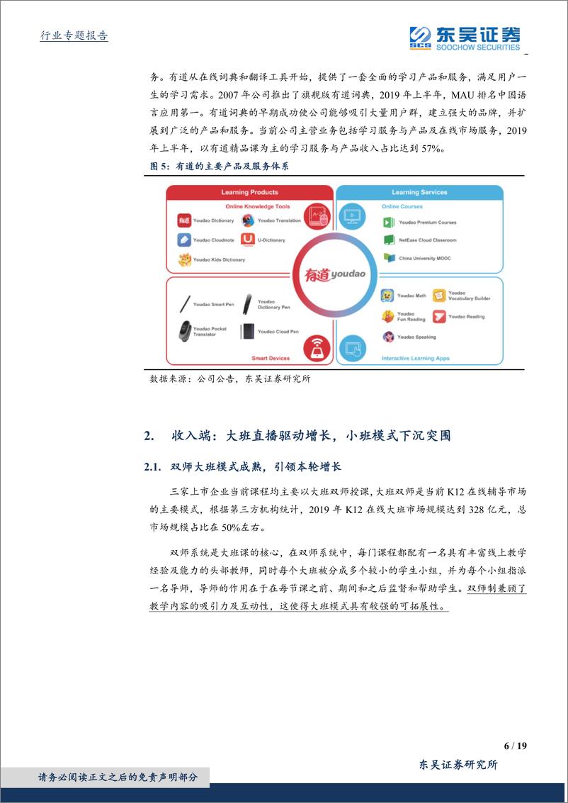 《传媒行业在线教育专题研究：在线K12教育企业密集证券化背后的比较及展望-20191013-东吴证券-19页》 - 第7页预览图