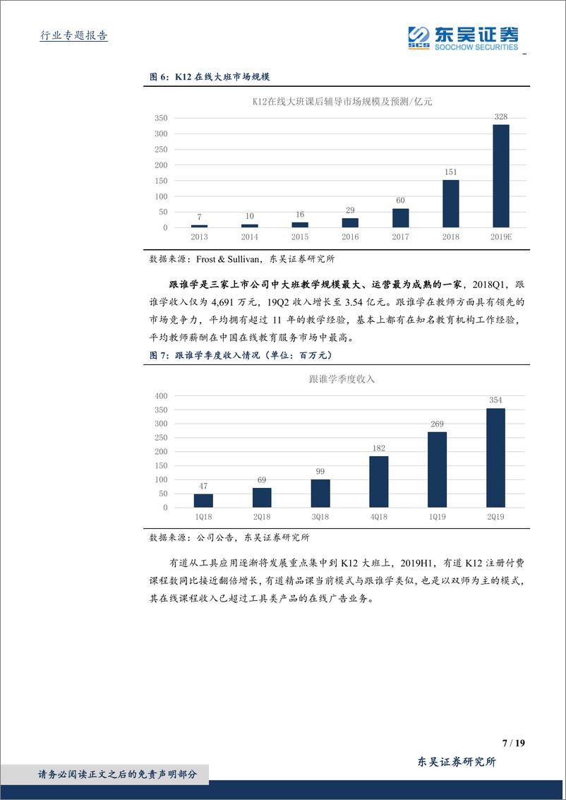 《传媒行业在线教育专题研究：在线K12教育企业密集证券化背后的比较及展望-20191013-东吴证券-19页》 - 第8页预览图