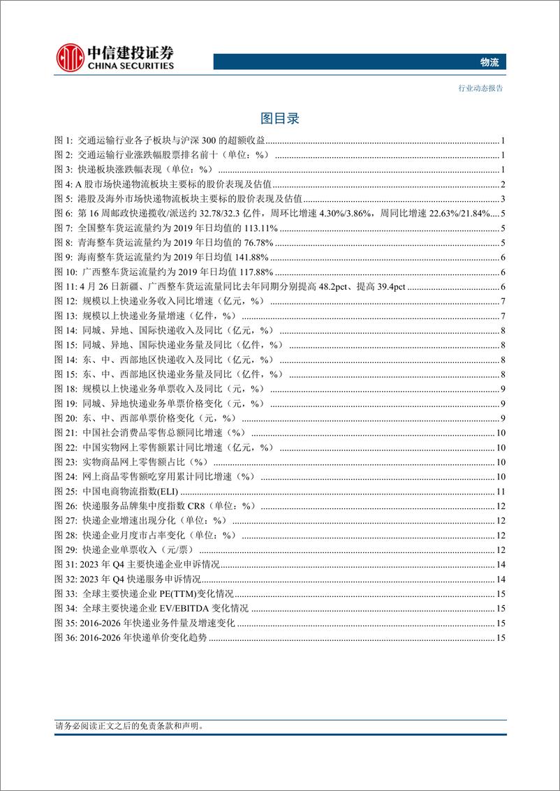 《物流行业：申通及圆通快递发布23财报及一季报，京东快递港澳服务升级半年增长迅速-240428-中信建投-22页》 - 第3页预览图