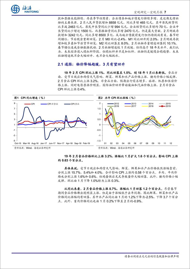 《宏观月报：生产开局较弱，物价降幅趋缓-20190317-海通证券-27页》 - 第8页预览图