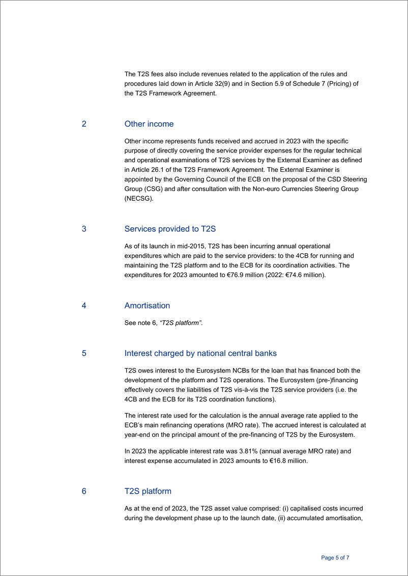 《欧洲央行-T2S 2023财年的财务报表（英）-2024-10页》 - 第4页预览图