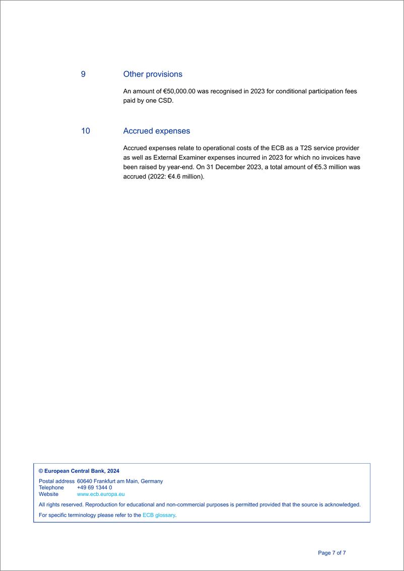 《欧洲央行-T2S 2023财年的财务报表（英）-2024-10页》 - 第6页预览图