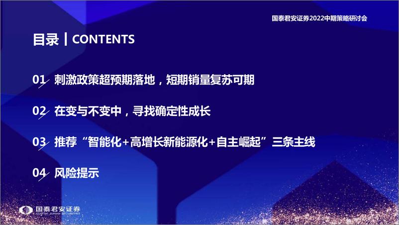 《汽车行业2022年中期策略报告：格局重塑时代，把握确定成长-20220620-国泰君安-37页》 - 第4页预览图