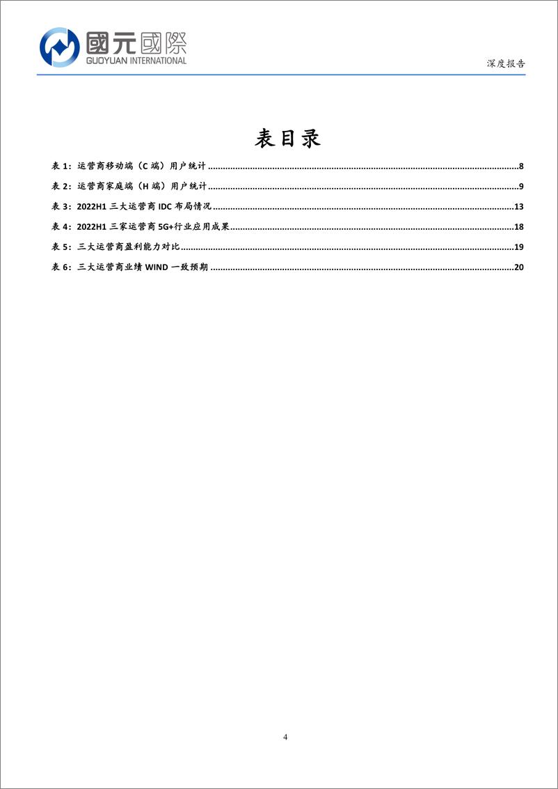 《国元国际控股：通信行业深度报告-夯实数字经济底座-运营商价值有望重212mb》 - 第4页预览图