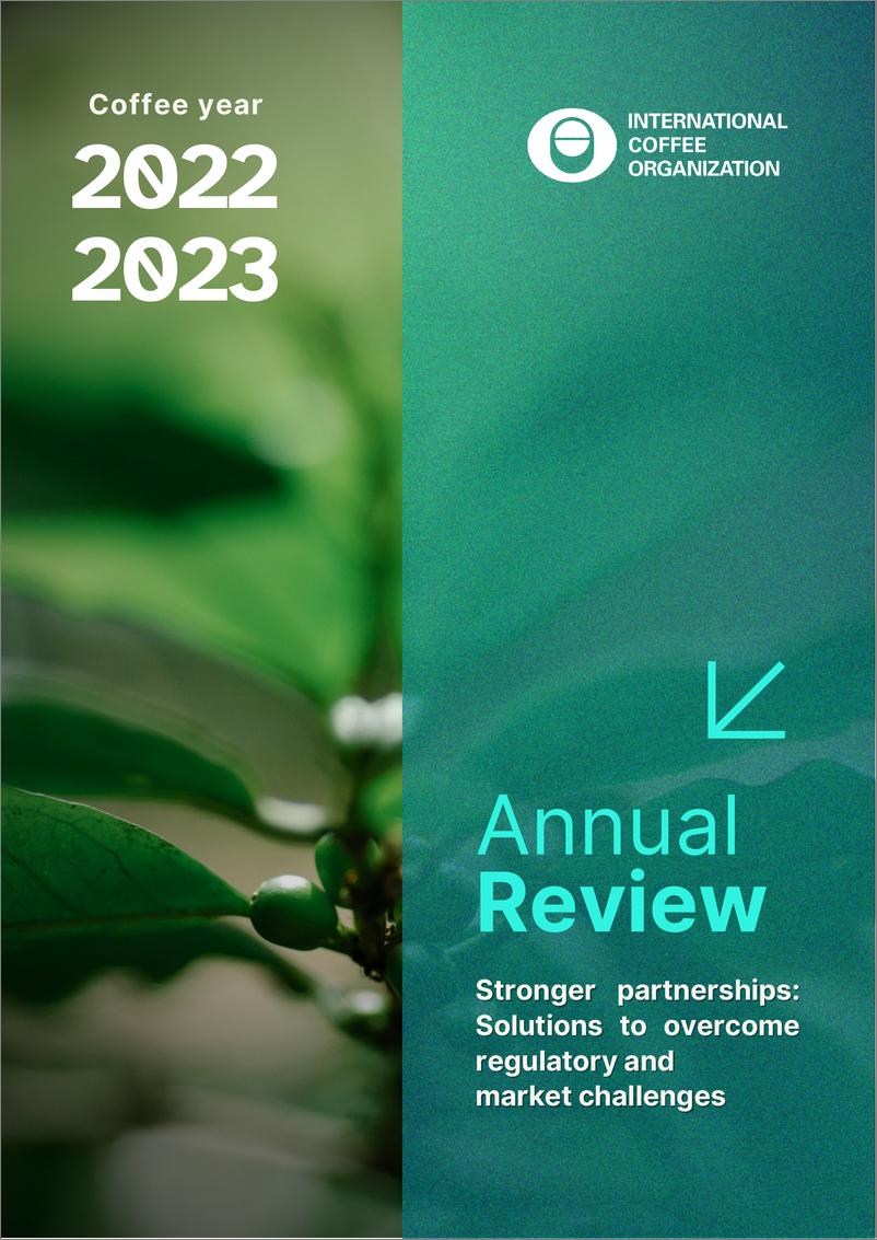 《ICO国际咖啡组织：2022-2023年全球咖啡市场年度回顾报告（英文版）》 - 第1页预览图