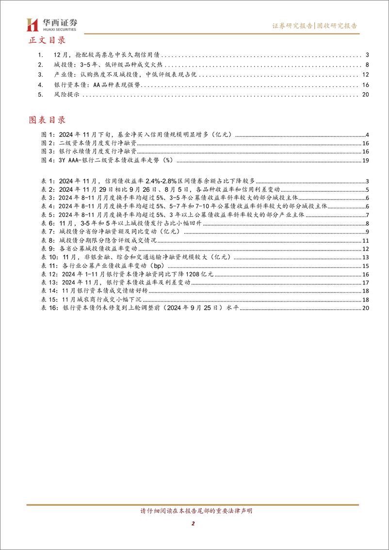 《12月信用，抢配高票息-241203-华西证券-22页》 - 第2页预览图