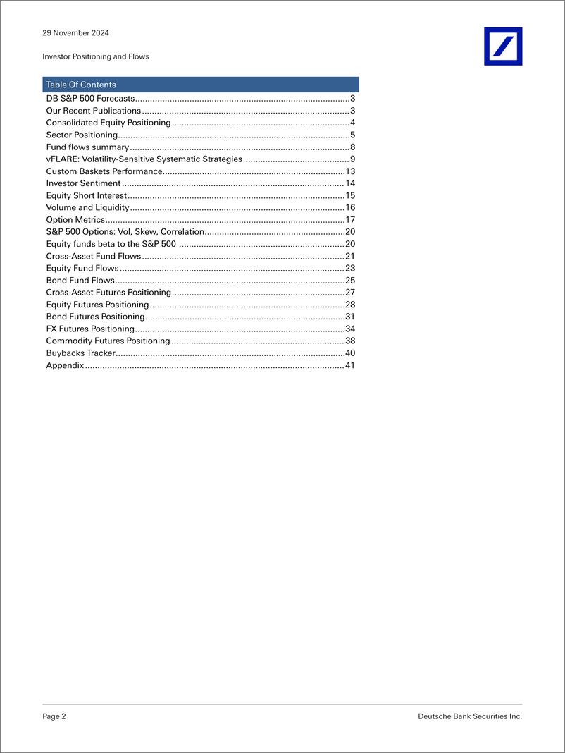 《Deutsche Bank-Investor Positioning and Flows Chart Pack-111901265》 - 第2页预览图