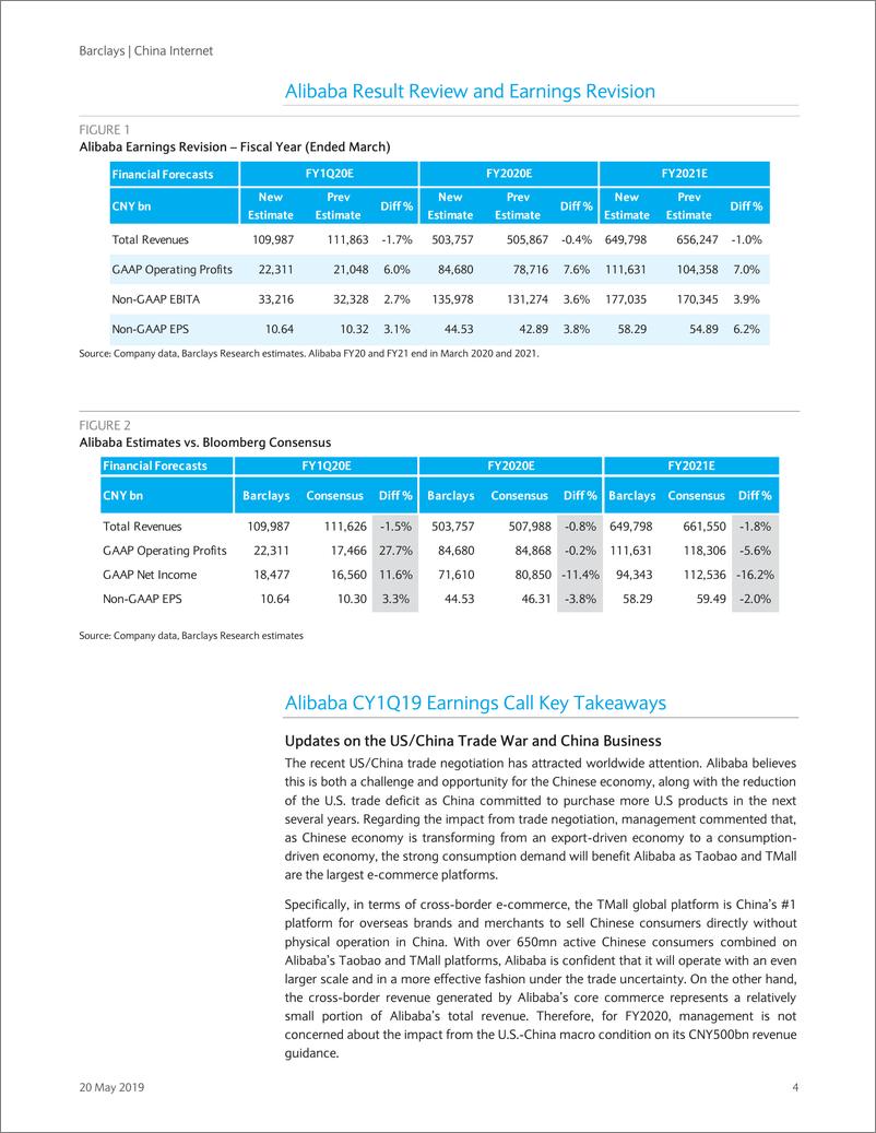 《巴克莱-中国-互联网行业-中国互联网：标志着重大转折的一个季度-2019.5.20-39页》 - 第5页预览图