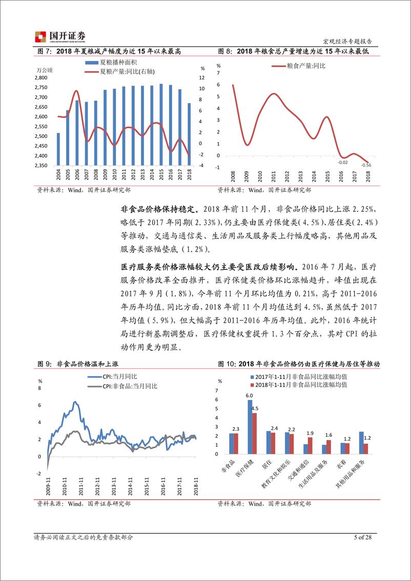 《2019年通胀形势展望：通胀总体温和，利润分配转移-20181228-国开证券-29页》 - 第7页预览图