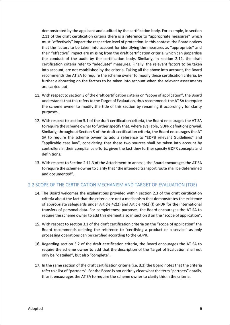 《关于奥地利监管机构关于DSGVO zt GmbH认证标准的决定草案的第18-2024号意见-12页》 - 第6页预览图