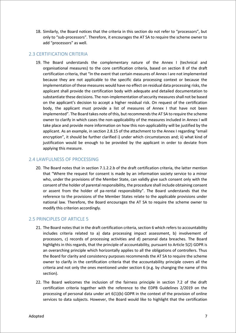 《关于奥地利监管机构关于DSGVO zt GmbH认证标准的决定草案的第18-2024号意见-12页》 - 第7页预览图