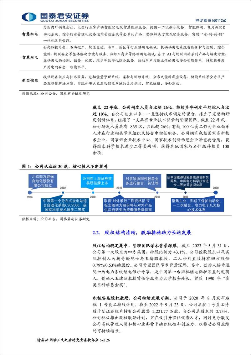 《四方股份-601126-首次覆盖报告：电网侧二次设备龙头，发电侧带来新机遇-20230907-国泰君安-26页》 - 第7页预览图