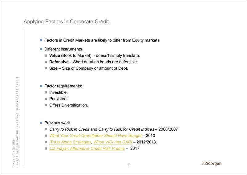 《J.P. 摩根-美股-信贷策略-事实还是胡扯：企业信贷中的要素投资调查-2019.2-26页》 - 第5页预览图