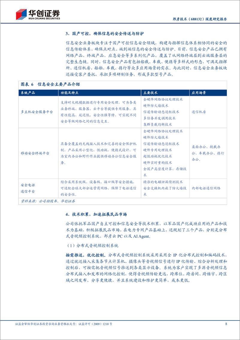 《邦彦技术(688132)深度研究报告：深耕舰船通信，积极拓展民品新赛道-240614-华创证券-28页》 - 第8页预览图