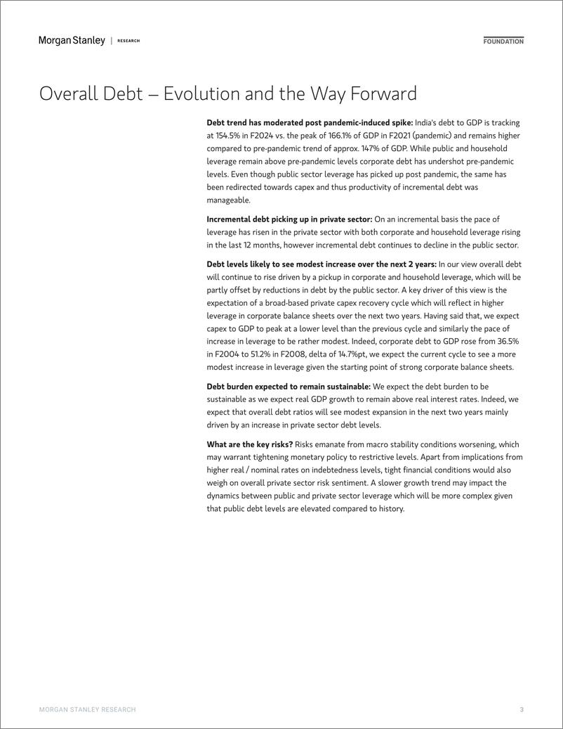 《Morgan Stanley Fixed-India Economics Macro Balance Sheet Analyzing Debt Dynamic...-109802750》 - 第3页预览图