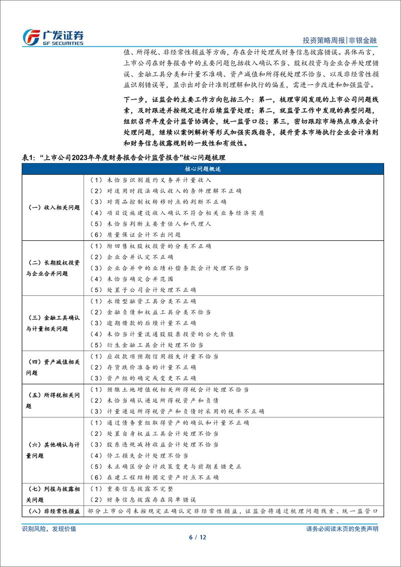 《非银金融行业：关注中报业绩催化，流动性改善有望推动估值修复-240825-广发证券-12页》 - 第6页预览图