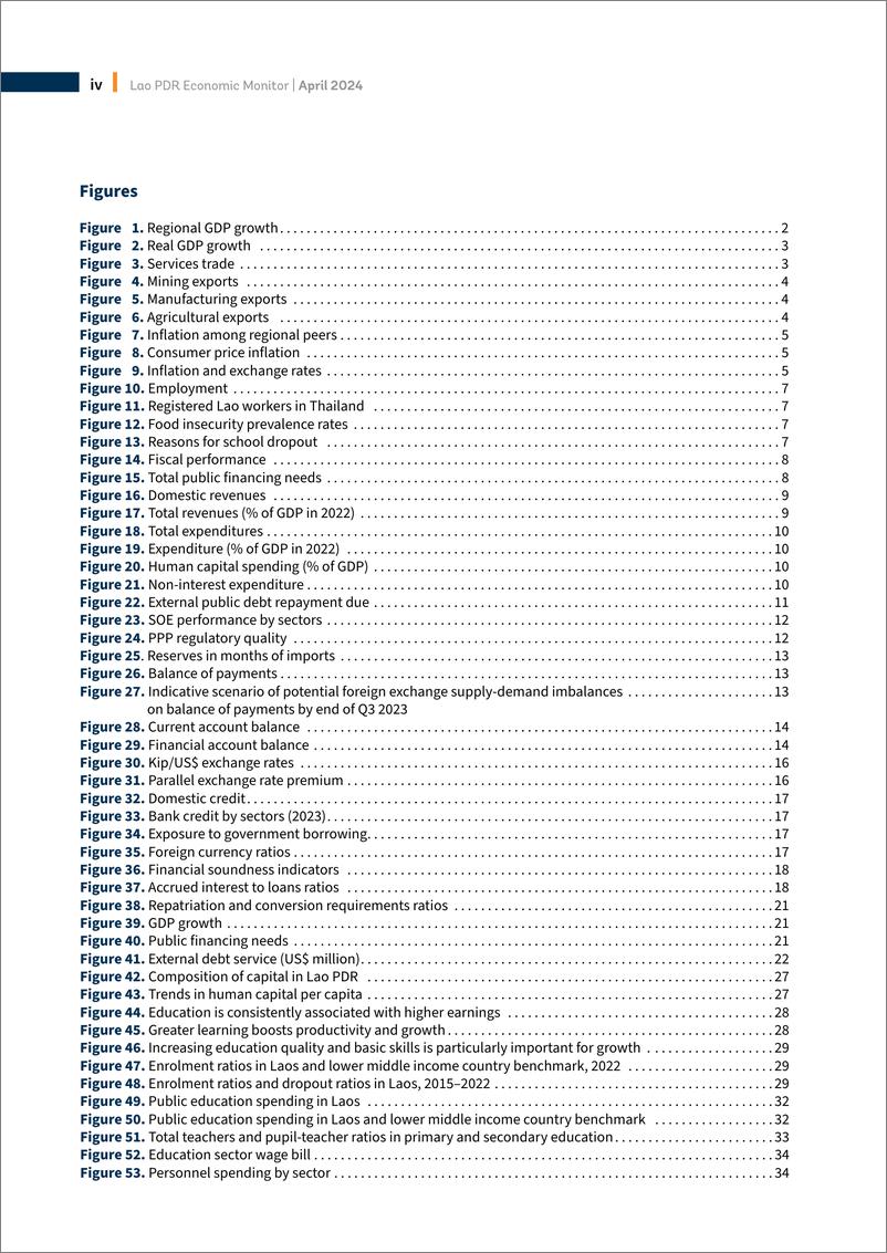 《世界银行-老挝人民民主共和国经济监测，2024年4月：加速改革促进增长-主题部分：教育促进增长和发展（英）-2024.4-56页》 - 第6页预览图