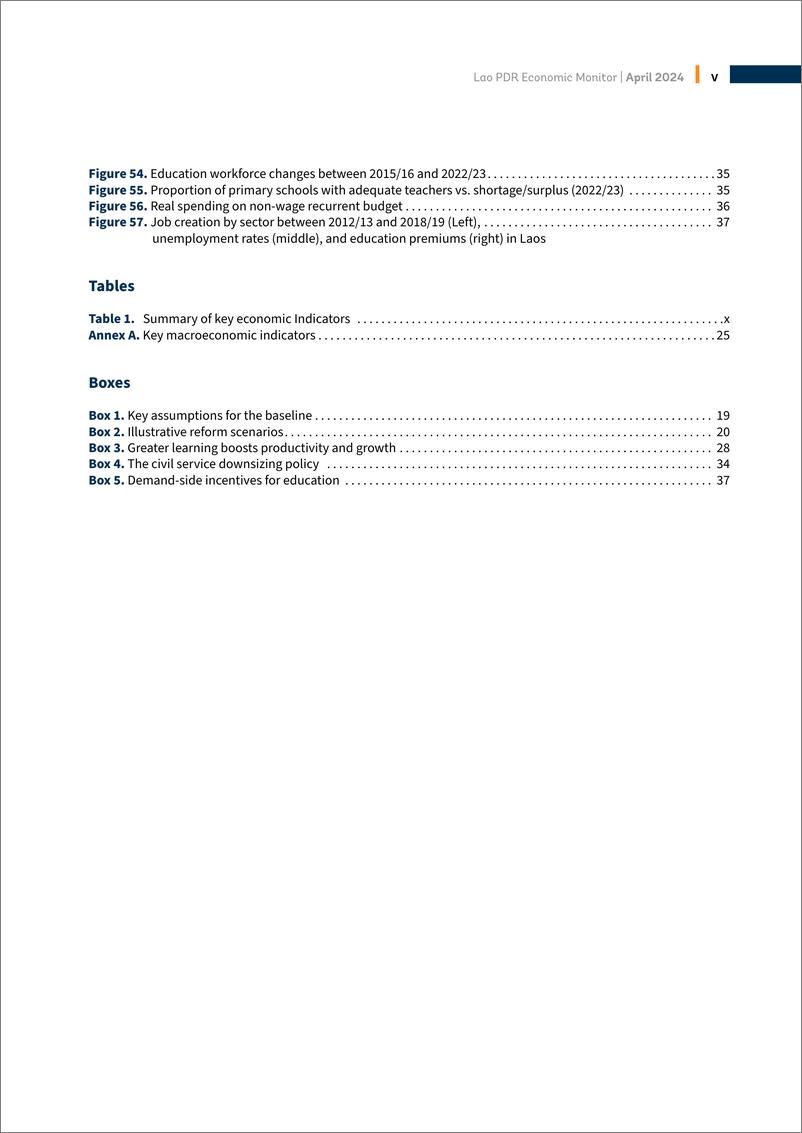 《世界银行-老挝人民民主共和国经济监测，2024年4月：加速改革促进增长-主题部分：教育促进增长和发展（英）-2024.4-56页》 - 第7页预览图