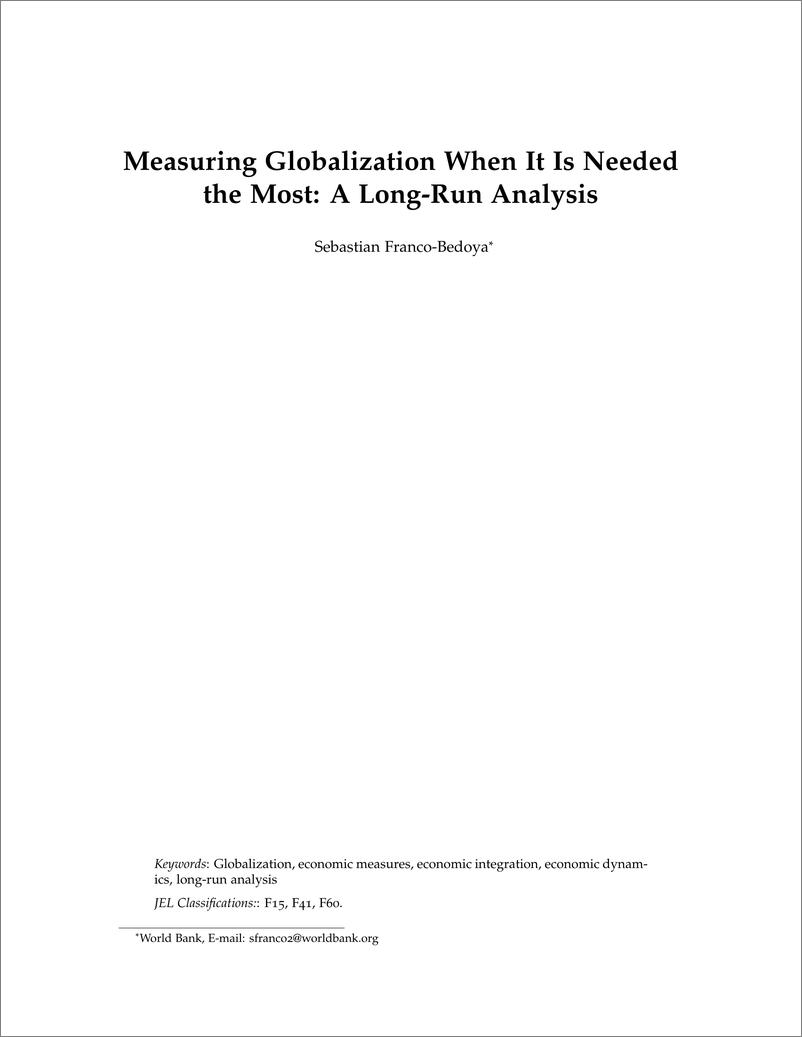 《世界银行-在最需要全球化的时候衡量全球化：一个长期分析（英）-2023.5-33页》 - 第4页预览图