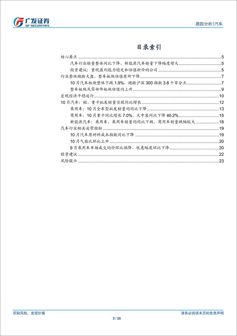 《汽车行业11月月报：10月乘用车销量降幅持续收窄，重卡销量同比增长14%-20191127-广发证券-25页》 - 第4页预览图