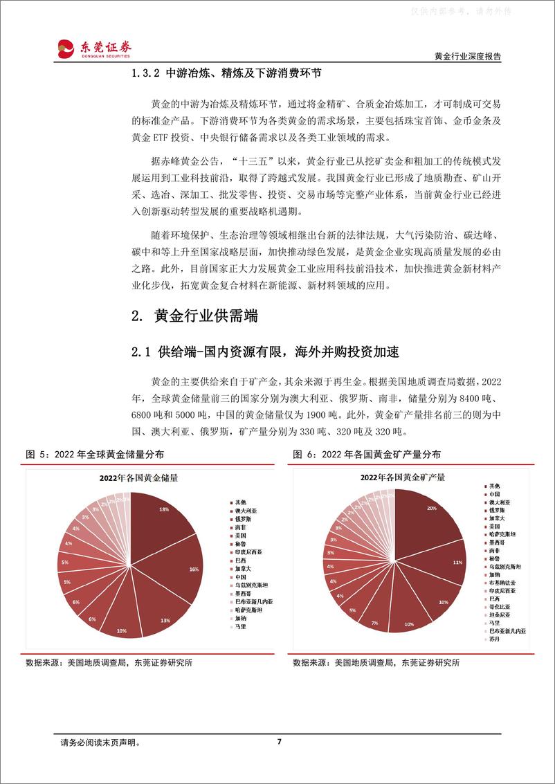 《东莞证券-黄金行业深度报告：“停止加息+美国经济衰退”的预期升温，支撑黄金上涨趋势-230426》 - 第7页预览图