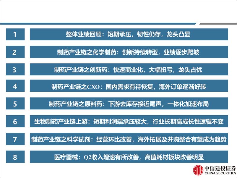 《中信建投-医药行业医药上市公司24中期业绩回顾：短期承压，韧性仍存，龙头凸显(更新)-240909-深度报告-116页》 - 第4页预览图