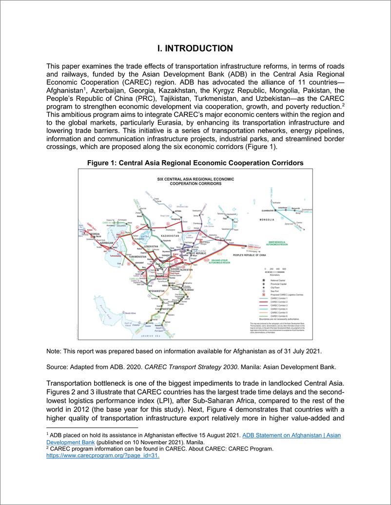 《亚开行-中亚区域经济共同体国家间运输基础设施的贸易效应（英）-2022.9-38页-WN9》 - 第5页预览图