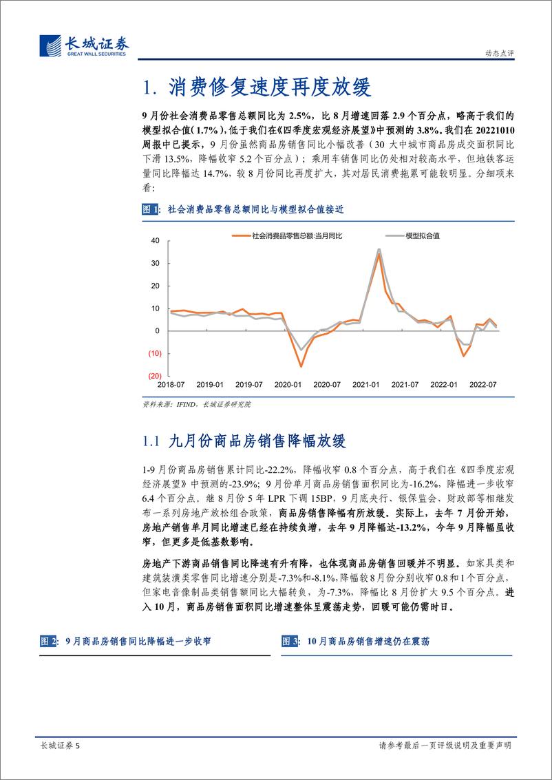 《9月份经济、外贸数据点评：经济仍在低速复苏-20221024-长城证券-15页》 - 第6页预览图