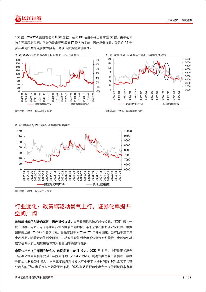 《财富趋势(688318)拥抱AI革新应用，发力C端成长可期-240607-长江证券-25页》 - 第8页预览图