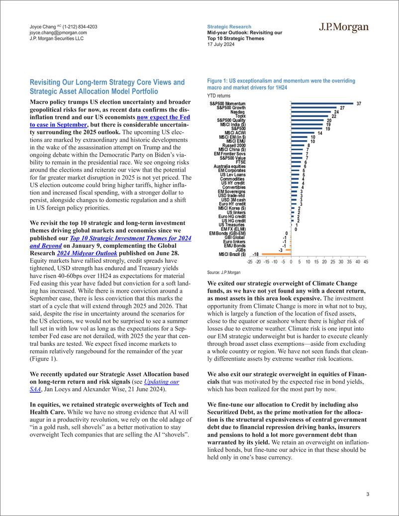 《JPMorgan Econ  FI-Mid-year Outlook Revisiting our Top 10 Strategic Themes Sti...-109284131》 - 第3页预览图