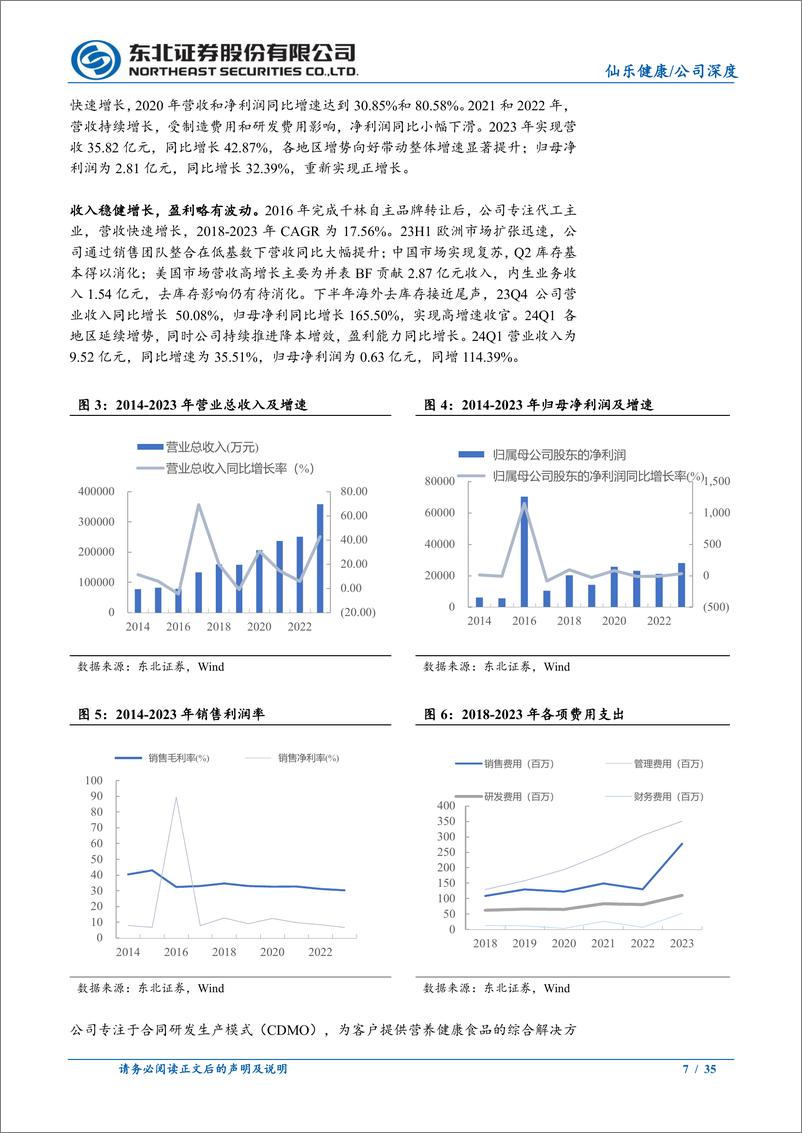 《仙乐健康(300791)深耕营养健康食品CDMO，行稳致远-240522-东北证券-35页》 - 第7页预览图