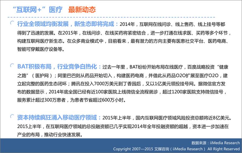 《2015年中国“互联网+”医疗研究报告》 - 第8页预览图