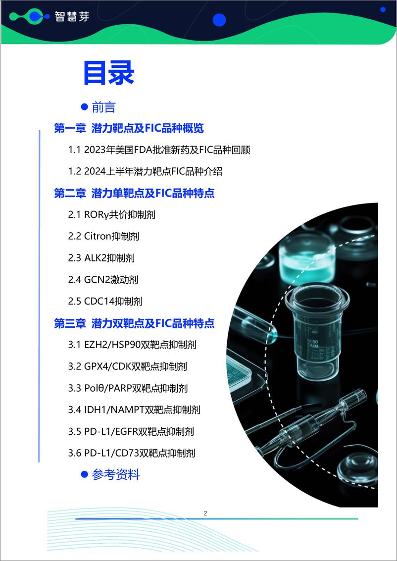 《全球潜力靶点及FIC产品研究调研报告（2024.01-2024.06）》 - 第3页预览图