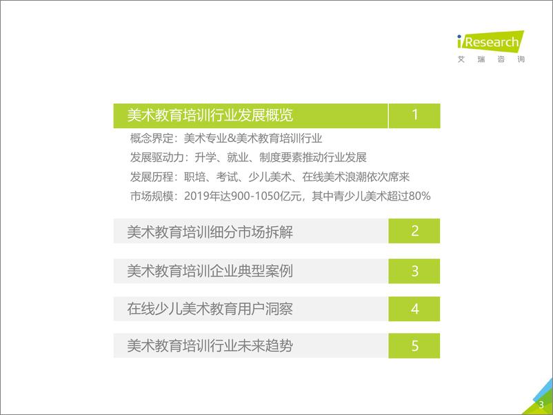 《艾瑞-2019年中国美术教育培训行业研究报告-2019.12-64页》 - 第4页预览图