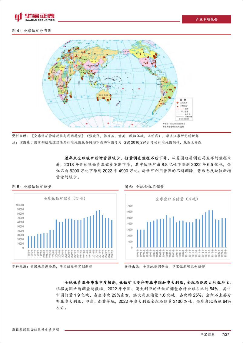 《钛材行业深度报告一-钛矿-钛渣-海绵钛供给特性决定环节利润分配-用电价格成就企业盈利差异-华宝证券》 - 第7页预览图