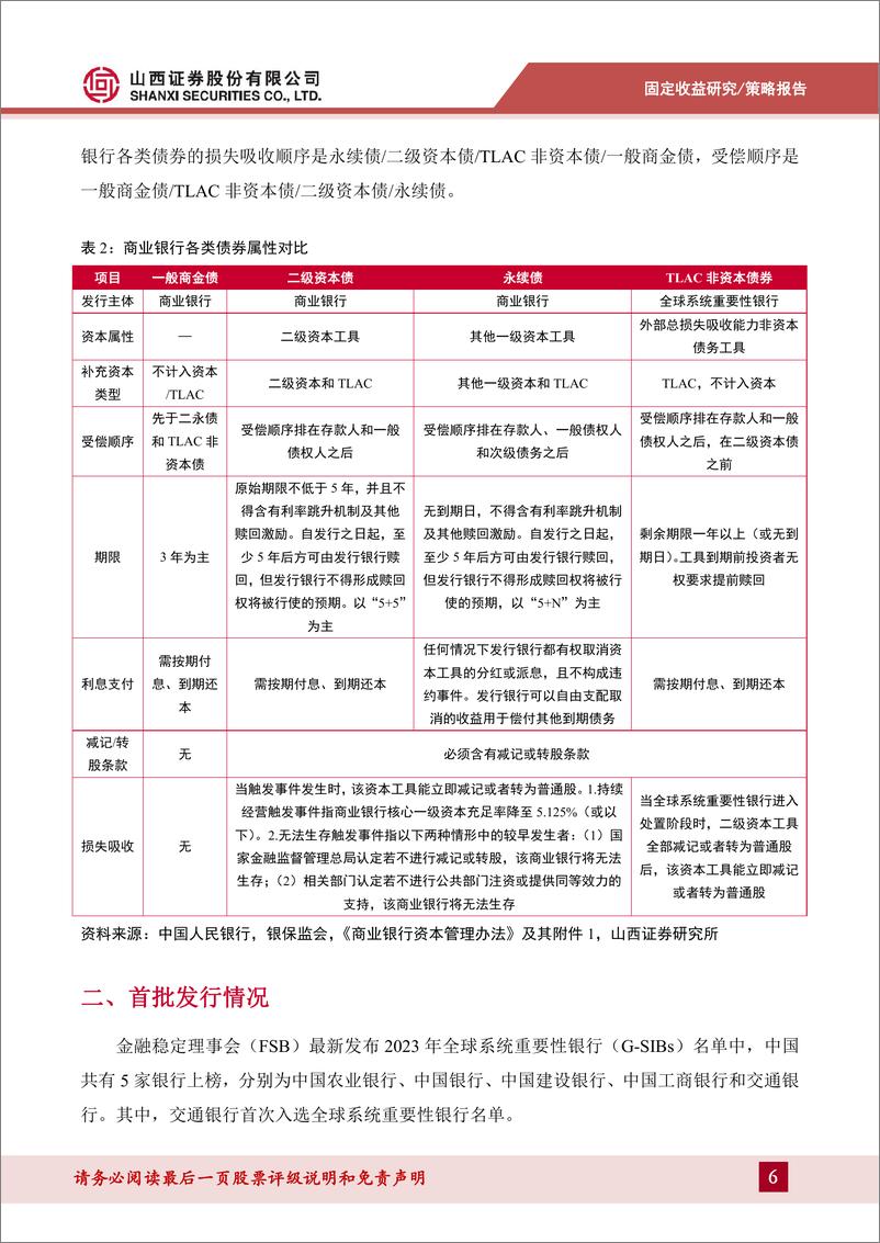 《信用策略系列报告五：TLAC供给测算及定价机制研究-241023-山西证券-15页》 - 第6页预览图