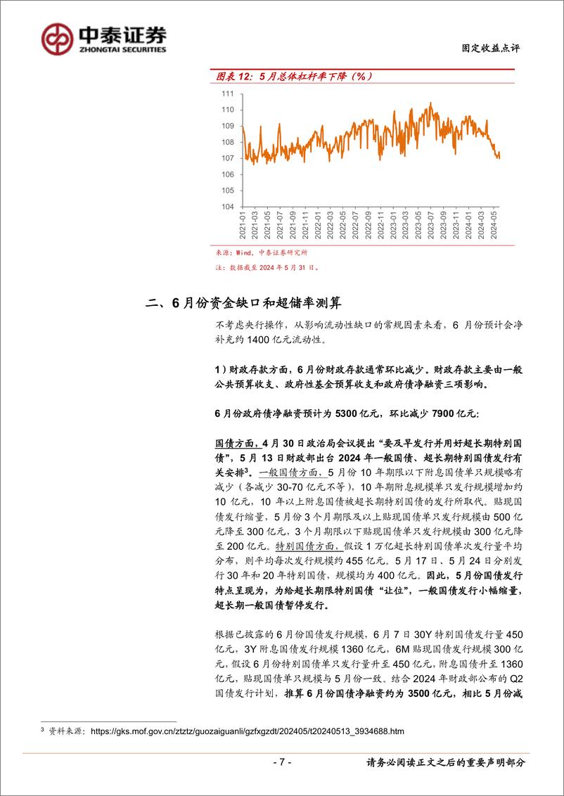 《6月流动性展望：该降准了吗？-240602-中泰证券-14页》 - 第7页预览图