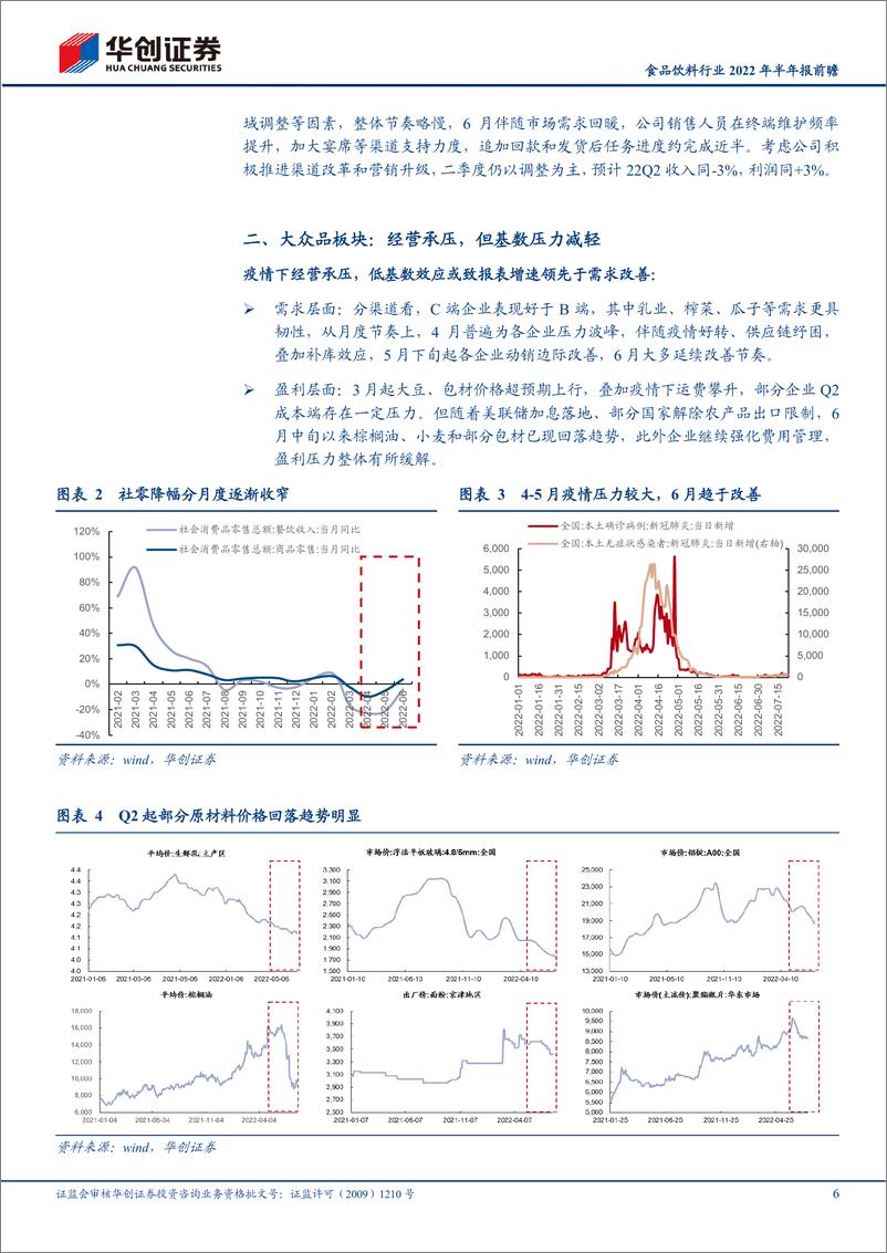 《食品饮料行业2022年半年报前瞻：白酒具备韧性，食品明确底部-20220725-华创证券-17页》 - 第7页预览图