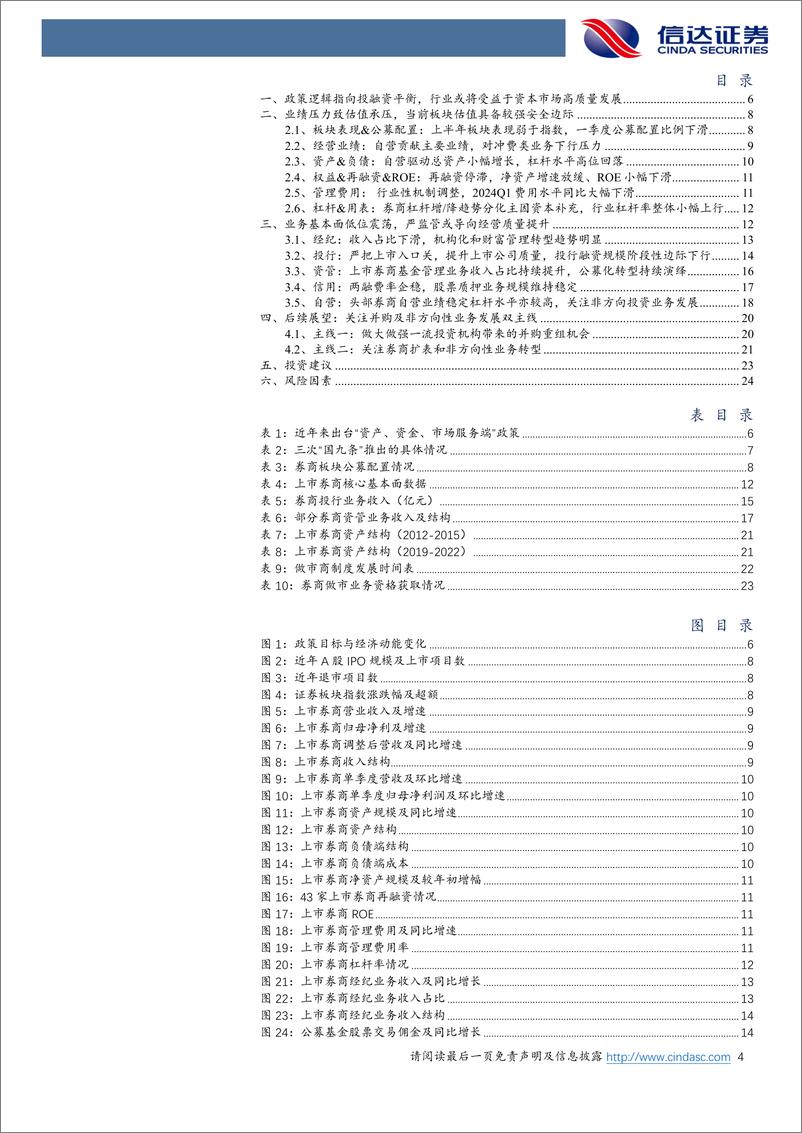 《证券行业2024年度中期策略报告：行业具备较强安全边际，仍强调非方向性自营转型和并购双主线-240625-信达证券-26页》 - 第4页预览图