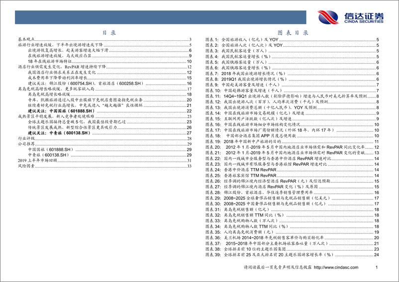 《社服行业2019中期投资策略：旅游行业增速放缓，头部企业优势凸显-20190620-信达证券-37页》 - 第4页预览图