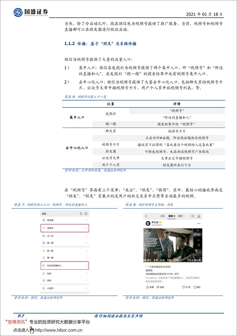 《微信视频号，敢为天下后-国盛证券-20210118》 - 第7页预览图