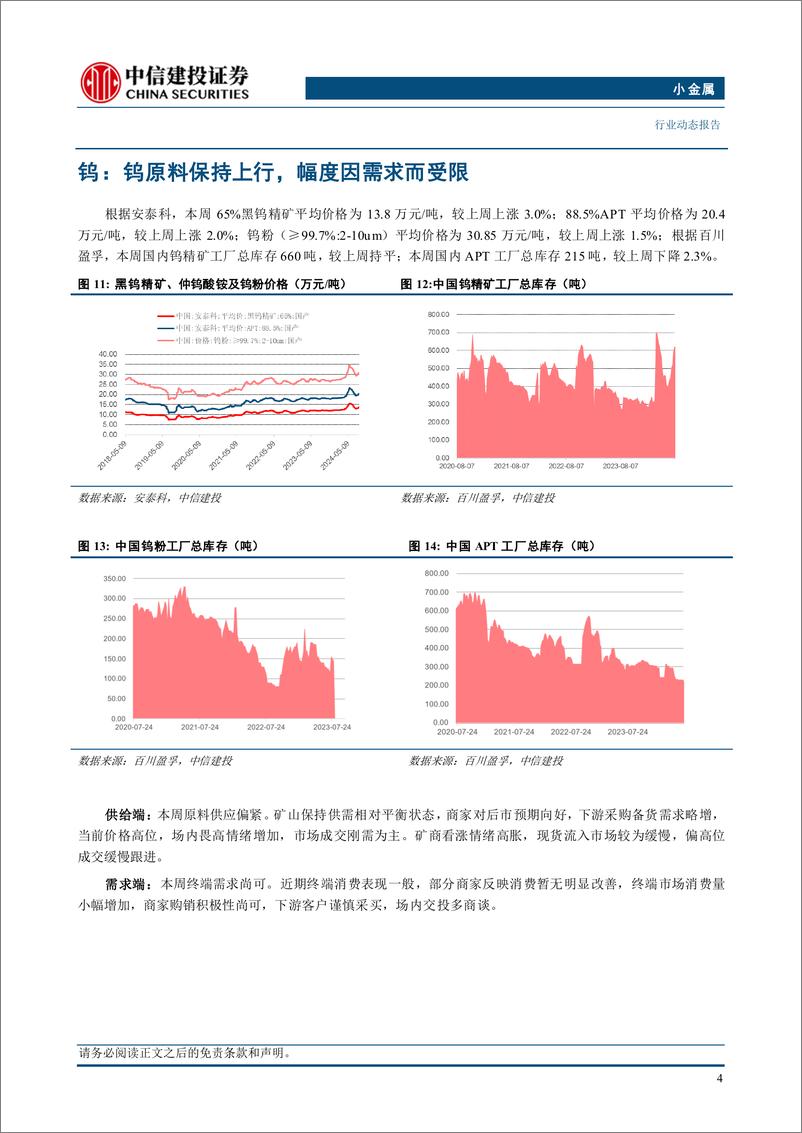 《小金属行业：需求复苏锑系阻燃材料涨势已现，钼需求旺盛-240824-中信建投-10页》 - 第6页预览图