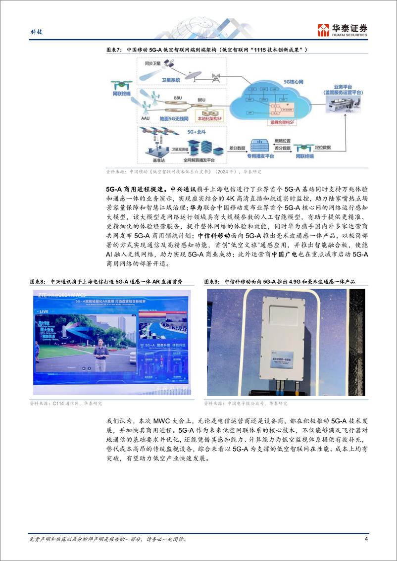 《科技行业专题研究-MWC＋2024：关注AI／低空／卫星-240701-华泰证券-22页》 - 第4页预览图