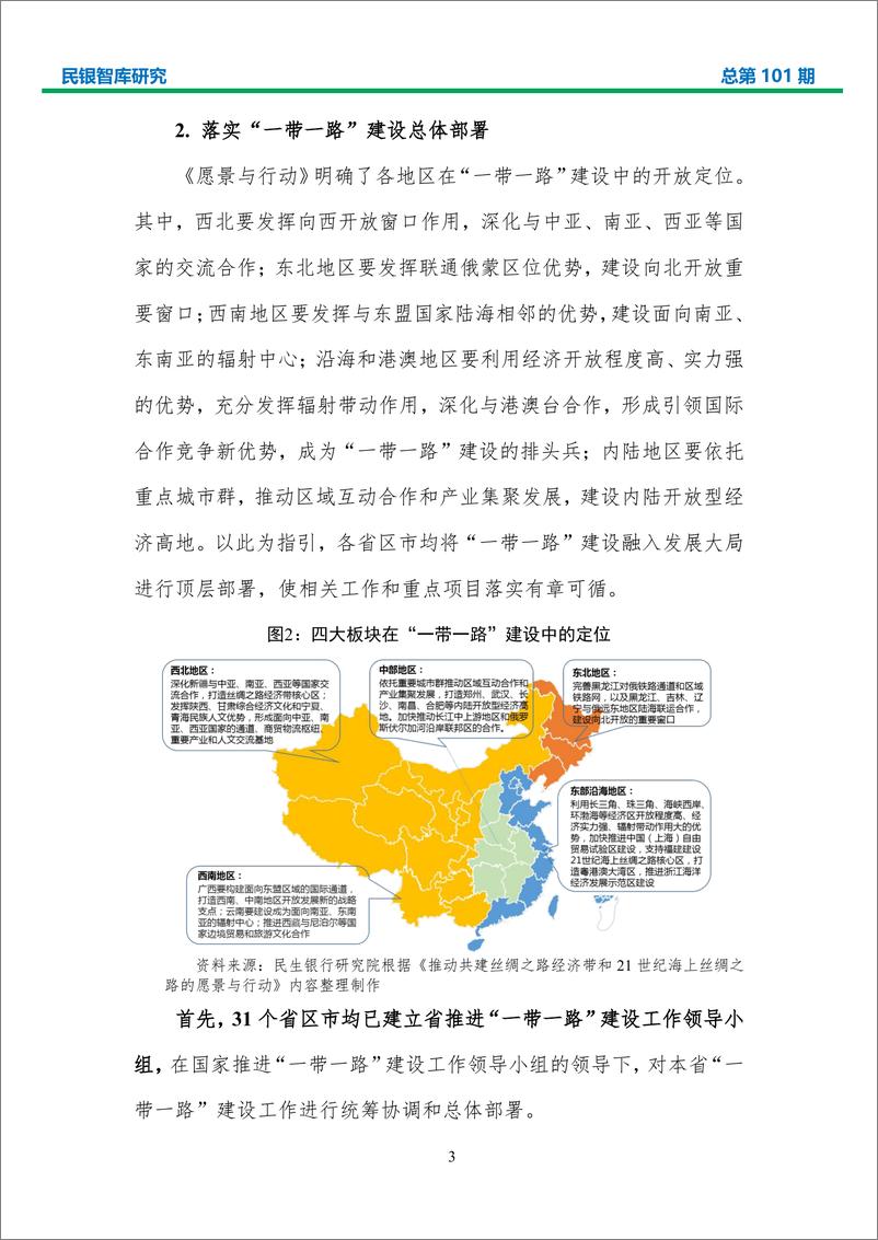 民银智库-《中国各省区市参与“一带一路”建设研究》（《民银智库研究》2019年第9期，总第101期）-2019.3.29-57页 - 第6页预览图