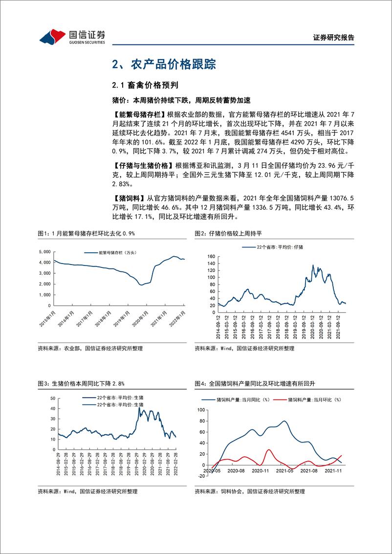 《农林牧渔行业农产品研究跟踪系列报告（31）：看好大宗农产品价格走势，继续重点推荐生猪板块-20220314-国信证券-23页》 - 第8页预览图