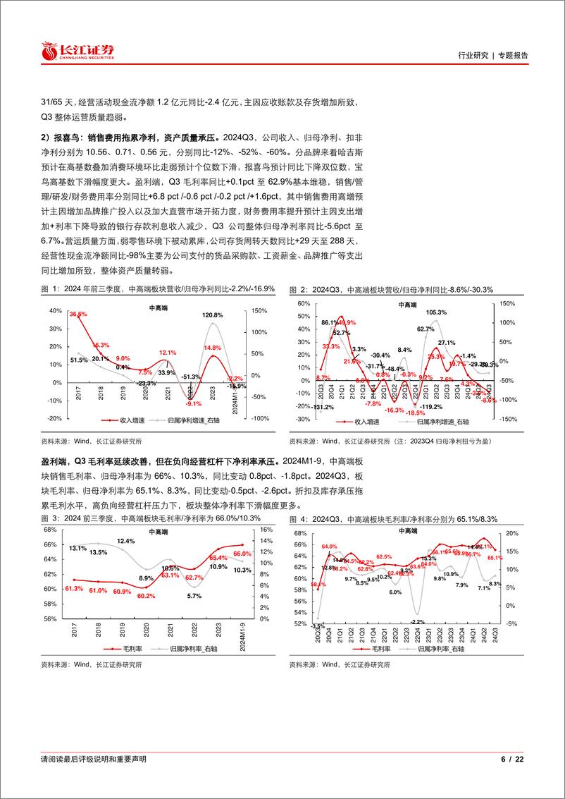 《纺织服装行业2024Q3综述：制造景气延续，品牌亟待修复-241112-长江证券-22页》 - 第6页预览图