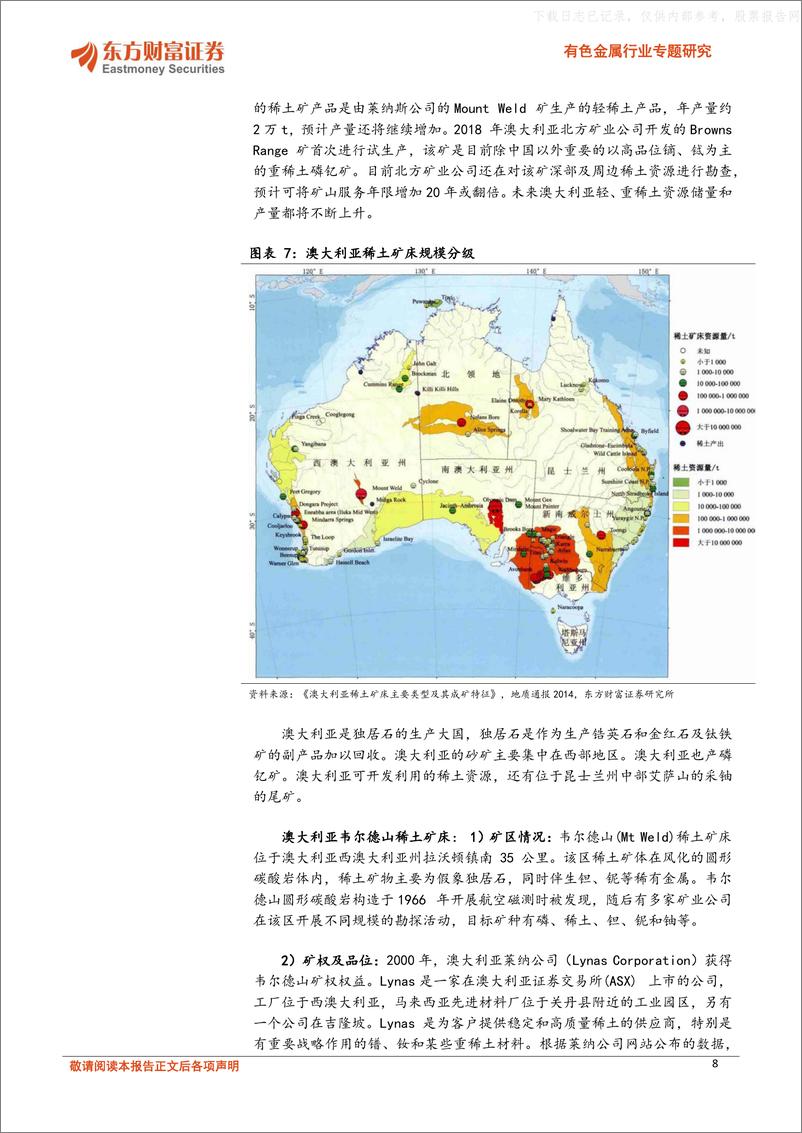 《东方财富证券-有色金属行业专题研究：全球供给趋向多元化，海外稀土矿详细梳理-230519》 - 第8页预览图