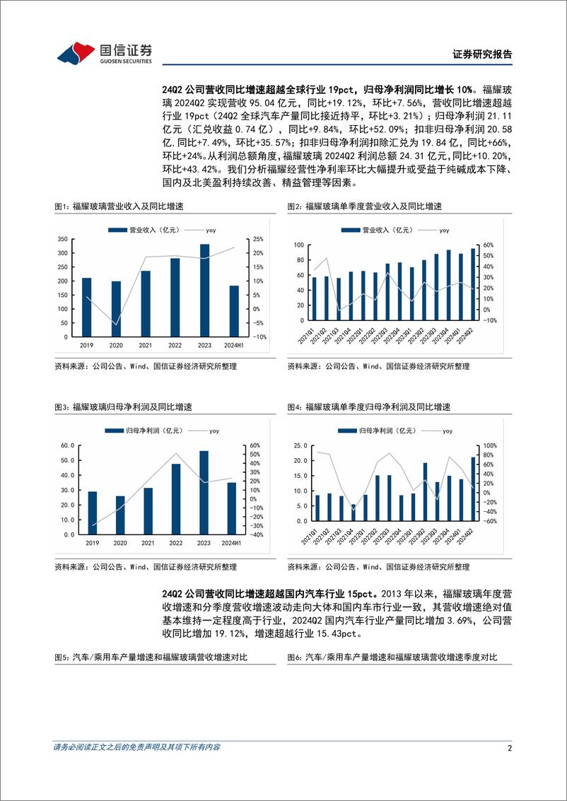 《福耀玻璃(600660)北美经营持续改善，产品及产能共振开启全球成长新周期-240807-国信证券-13页》 - 第2页预览图